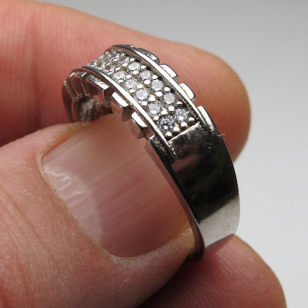 *925 Sterling Silver Diamond  Ring